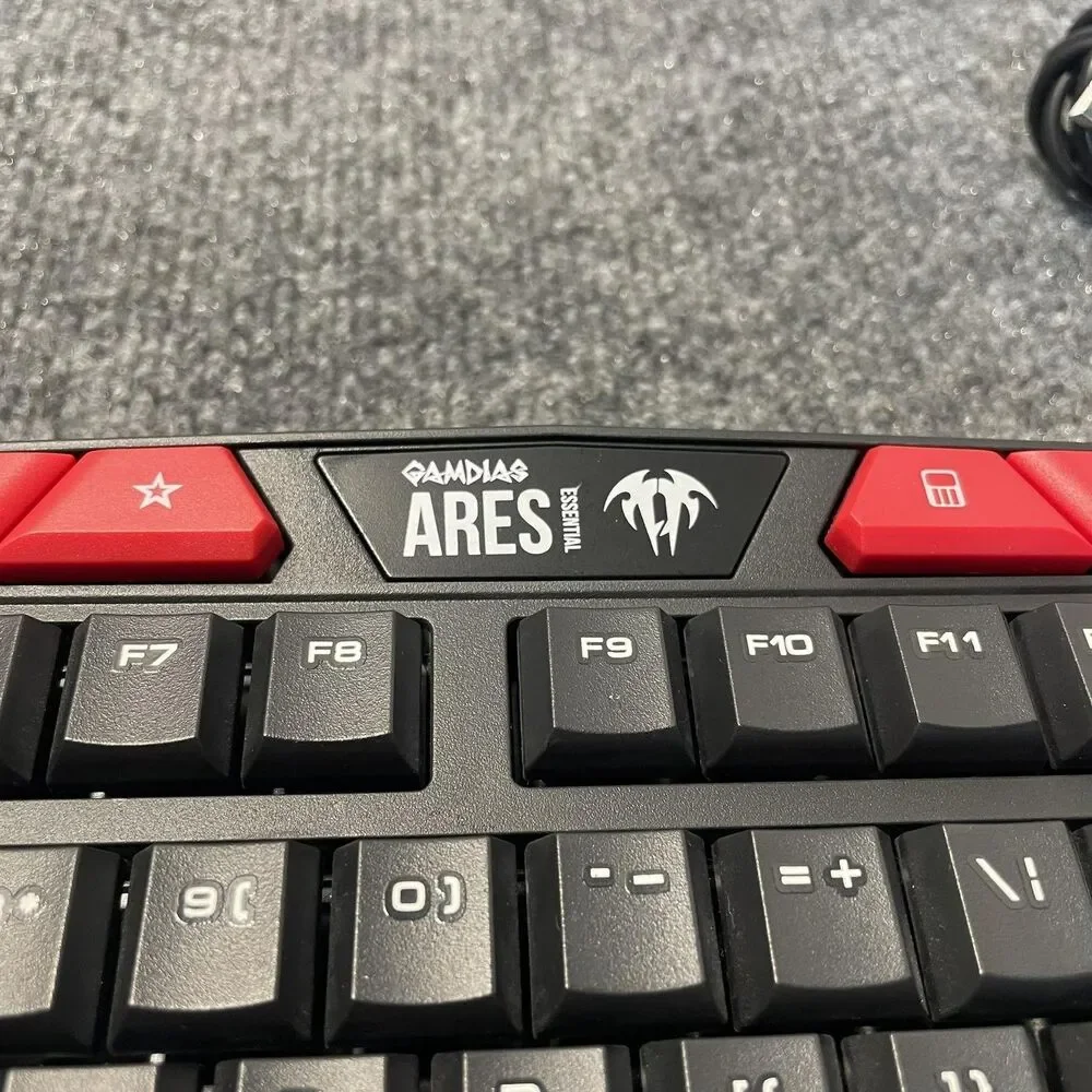 Gamdias Ares Essential GKC100 Gaming Keyboard Wired USB Multimedia Keys PC